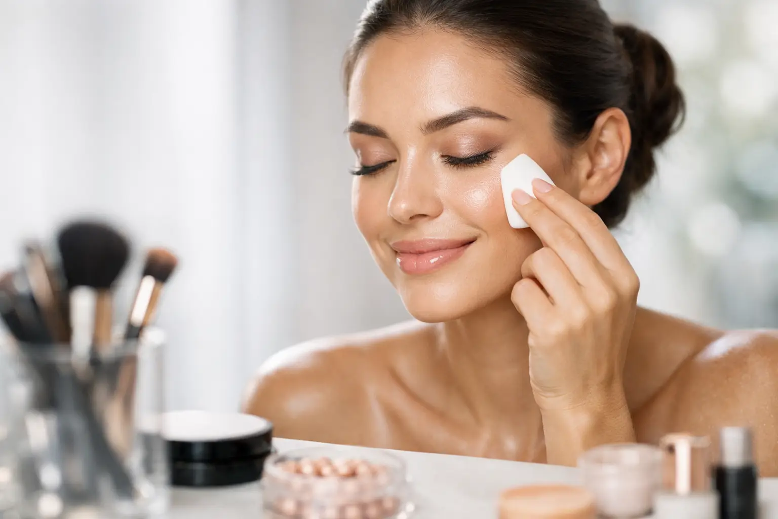 Makeup Creasing Prevention for All-Day Glow